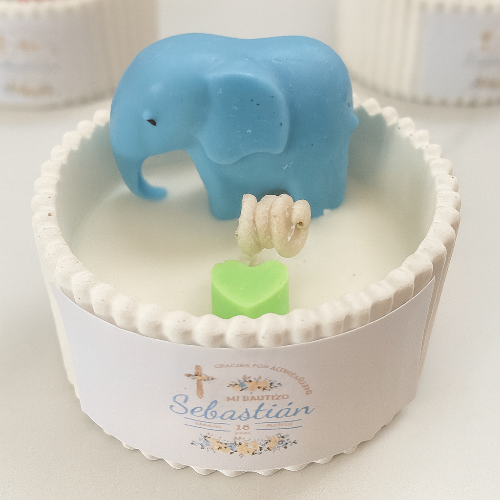 ✨Elefante en Maceta Bautizo– $70.30 c/u desde 25 pzas