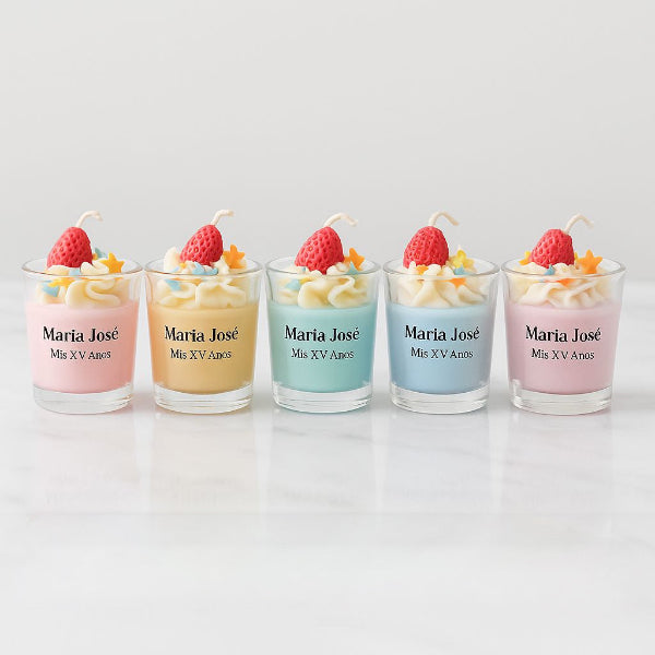 ✨Malteada de Fresa XV Años – $63.65 c/u desde 25 pzas
