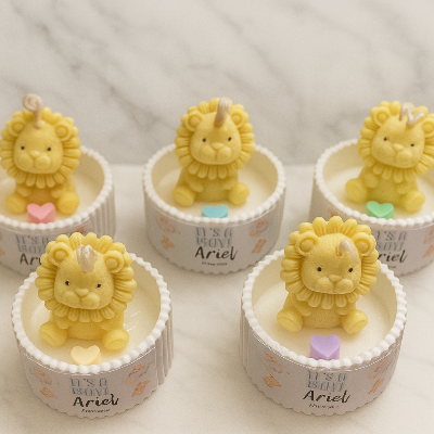 ✨Leoncito en Maceta Baby Shower– $74.10 c/u desde 25 pzas