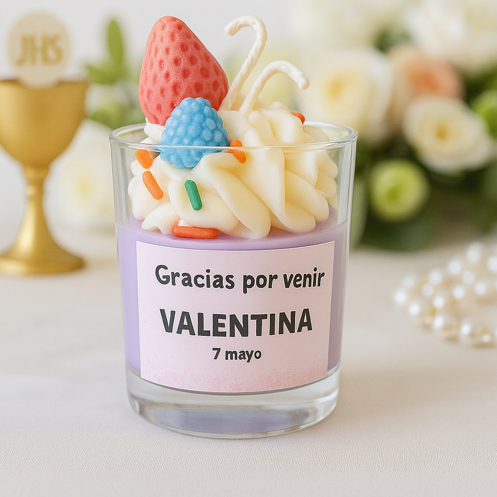 ✨Malteada de Fresa Primera Comunión – $84.55 c/u desde 25 pzas
