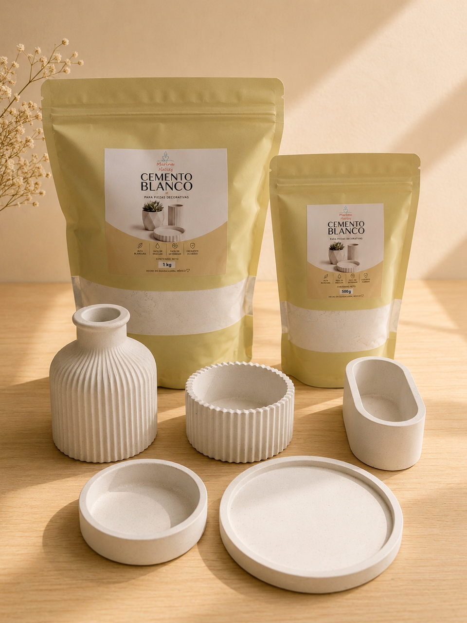 ✨Cemento Blanco para Piezas Decorativas |500g y 1kg |desde $28.00