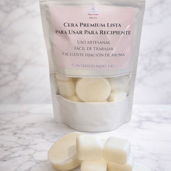 ✨ Cera Premium Lista para RECIPIENTE – Ideal para Velas en vaso , latas y frascos
