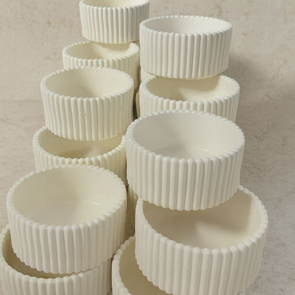 ✨Maceta Rayada Artesanal –
$8.00 c/u (mayoreo desde 25 pzas)
