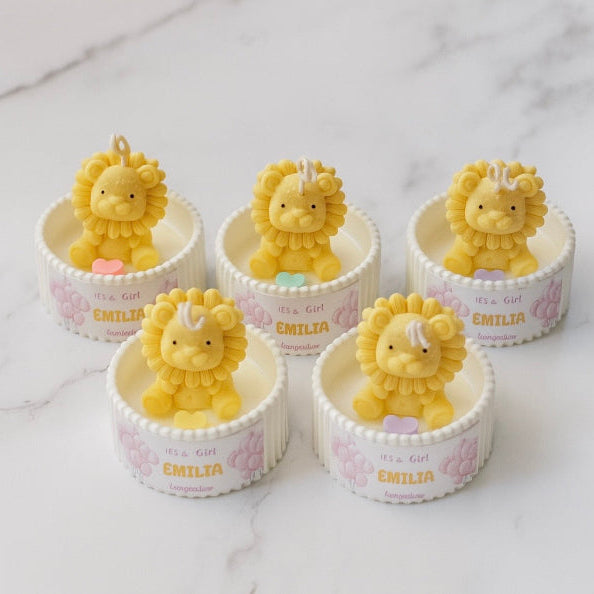 ✨Leoncito en Maceta Baby Shower– $74.10 c/u desde 25 pzas