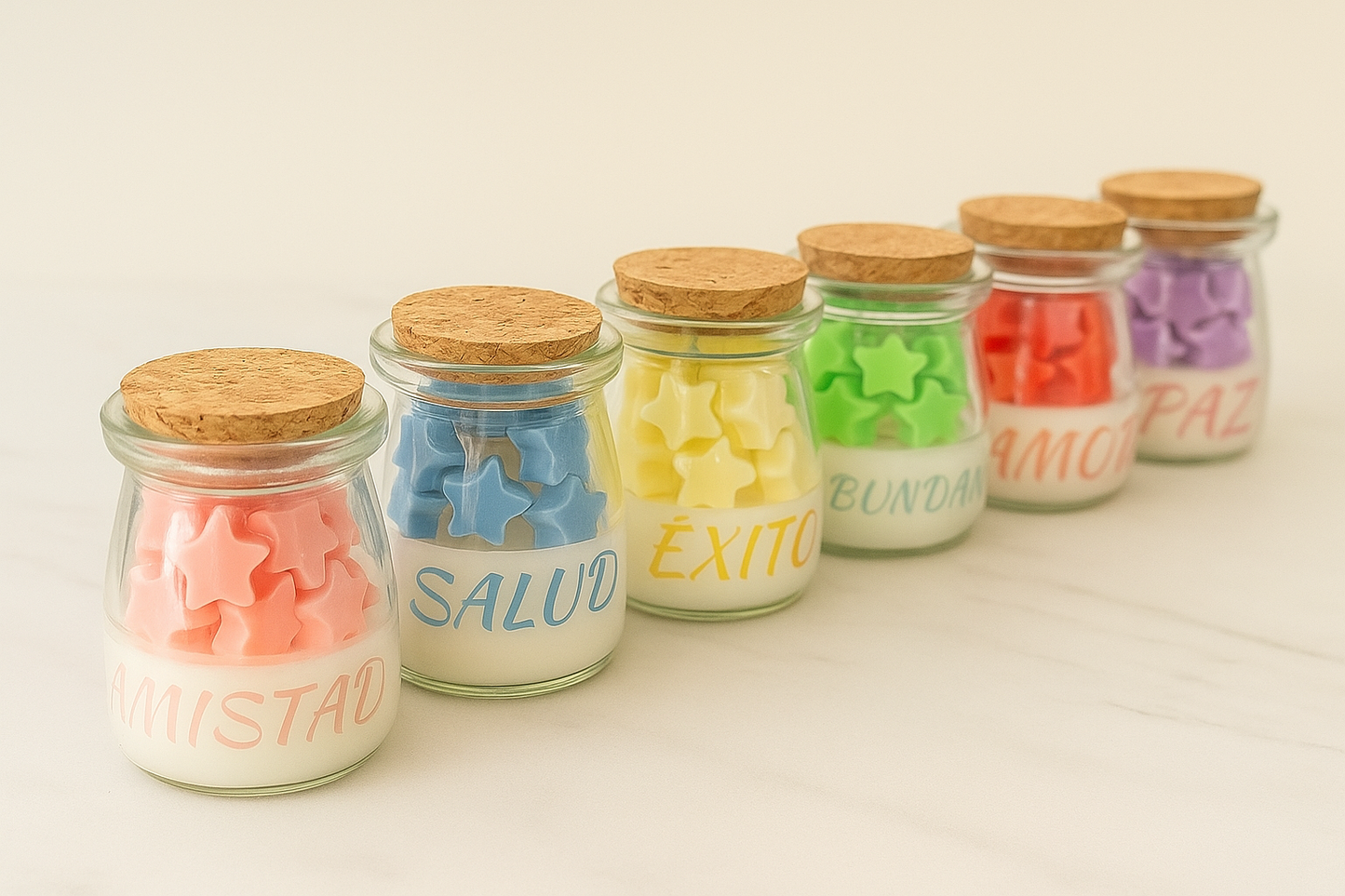 ✨Frasco con Estrellas Recuerdo para tu Evento – $65.55 c/u desde 25 pzas