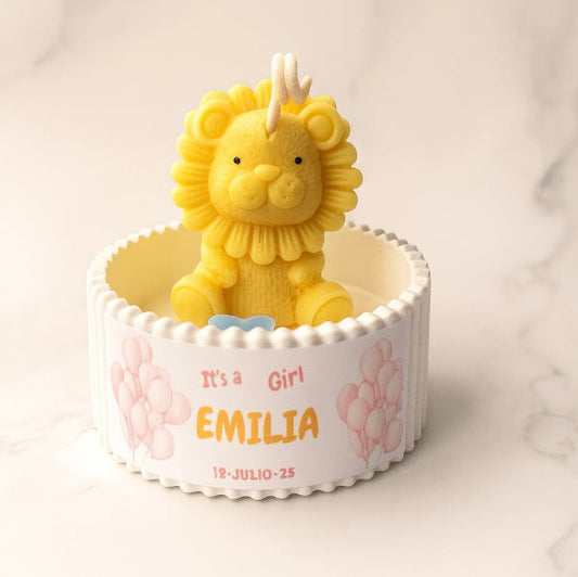 ✨Leoncito en Maceta  Baby Shower– $74.10 c/u desde 25 pzas