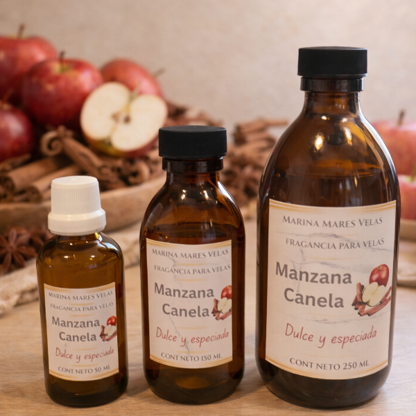 ✨ Fragancia MANZANA CANELA para Velas – Aromas Intensos y Duraderos |  desde $132.00