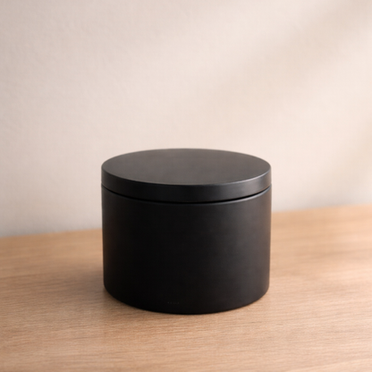 ✨ Lata Premium de Aluminio Negra – Mate con Tapa | desde $40 (mayoreo +25)