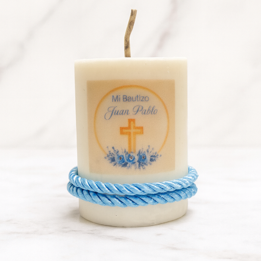 ✨Luz de Fe Bautizo – $74.10 c/u desde 25 pzas