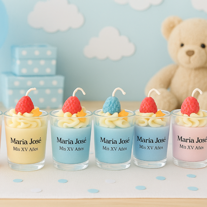 ✨Malteada de Fresa Baby Shower – $84.55 c/u desde 25 pzas