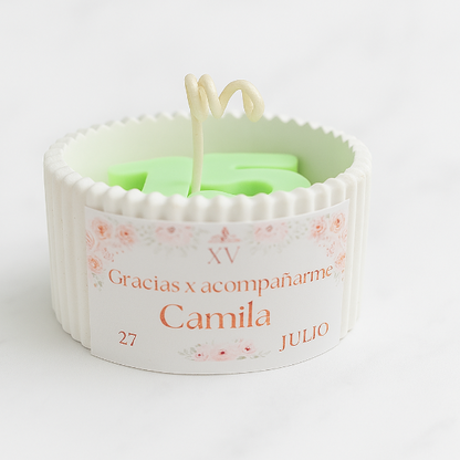 ✨Sweet 15 XV Años – $70.30 c/u desde 25 pzas