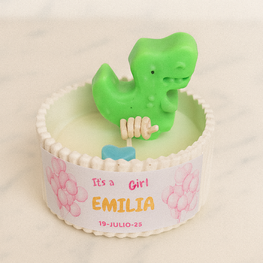 ✨Dinosaurio en Maceta Baby Shower– $70.30 c/u desde 25 pzas