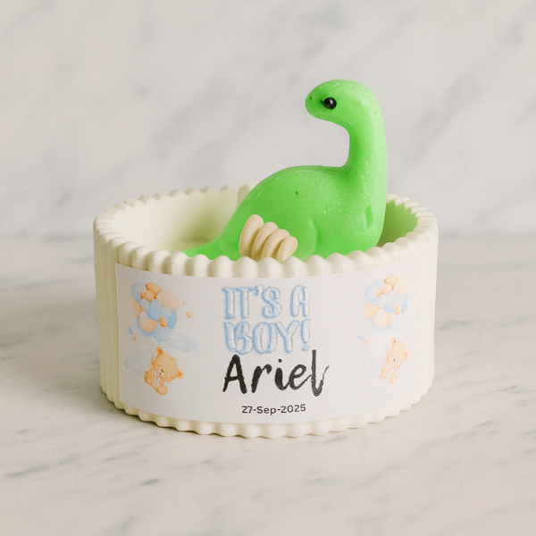 ✨Dinosaurio en Maceta Baby Shower– $70.30 c/u desde 25 pzas