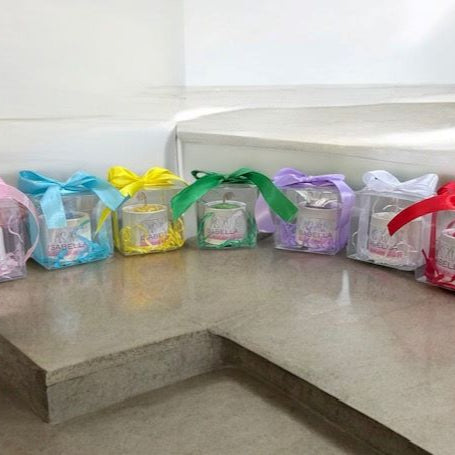 ✨Flor en Maceta de Cemento XV Años– $55.10 c/u desde 25 pzas