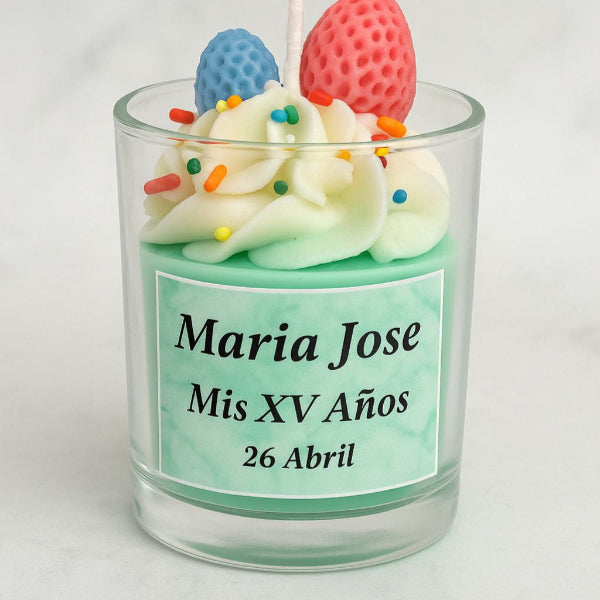 ✨Malteada de Fresa XV Años – $63.65 c/u desde 25 pzas