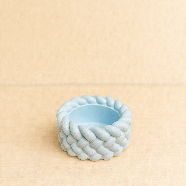 ✨Maceta Crochet de Cemento para Velas––Blanco y Colores Pastel desde  $13.00  (mayoreo +25 pzas)