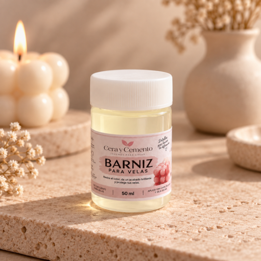 ✨ Barniz para Velas – 50 ml Ideal para dar brillo y realzar el acabado de tus velas.