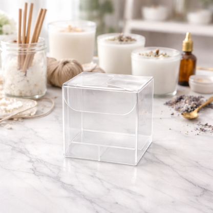 ✨Paquete 25 Cajas de Acetato Transparente 8×8×8 cm $260.00