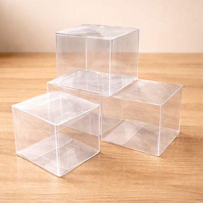 ✨Paquete 25 Cajas de Acetato Transparente 8×8×8 cm $260.00