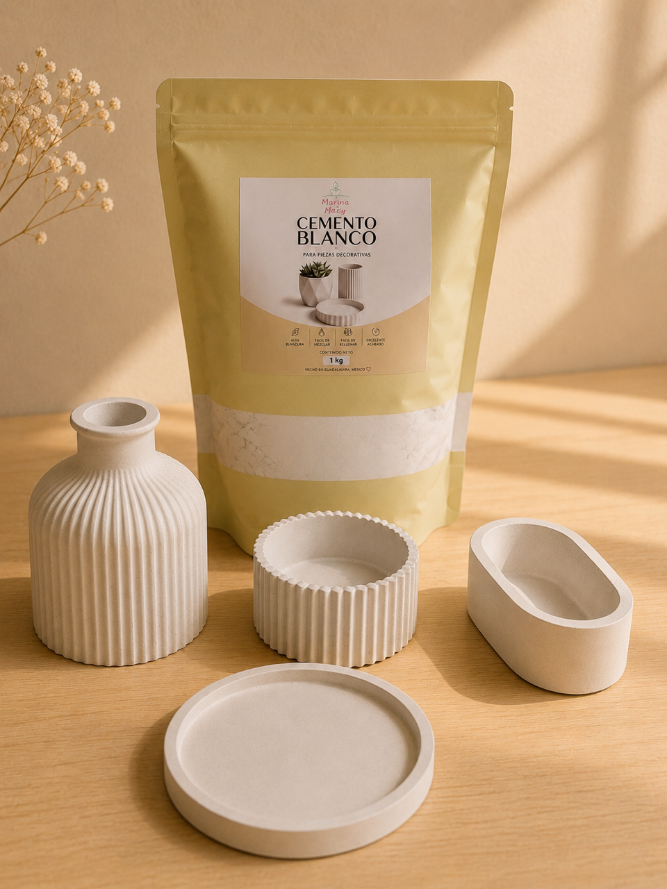✨Cemento Blanco para Piezas Decorativas |500g y 1kg |desde $28.00