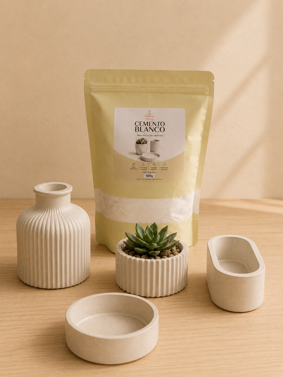 ✨Cemento Blanco para Piezas Decorativas |500g y 1kg |desde $28.00