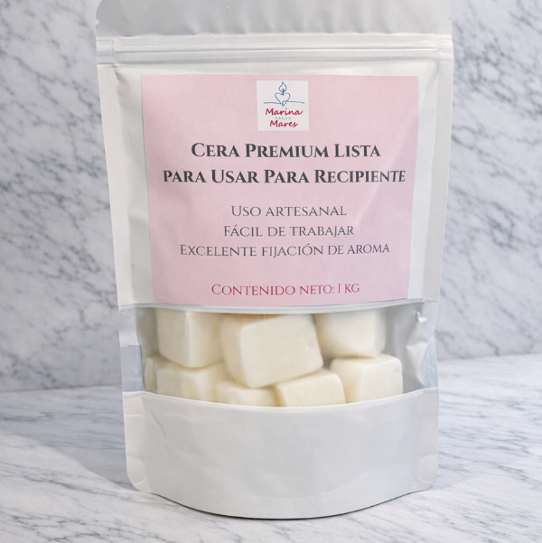 ✨ Cera Premium Lista para RECIPIENTE – Ideal para Velas en vaso , latas y frascos