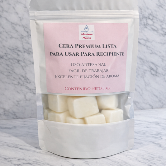 ✨ Cera Premium Lista para RECIPIENTE – Ideal para Velas en vaso , latas y frascos