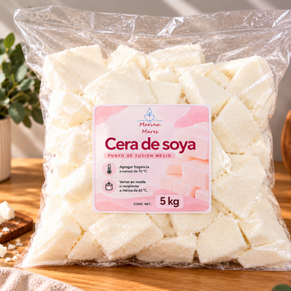 ✨ Cera de Soya  - Punto de Fusión Medio-Ideal para Velas