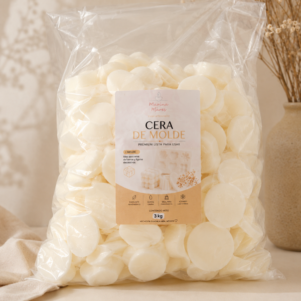 ✨ Cera Premium Lista para MOLDE – Ideal para Velas de molde ,Waxmelts y figuras decorativas