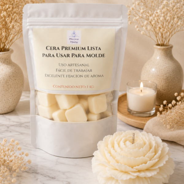 ✨ Cera Premium Lista para MOLDE – Ideal para Velas de molde ,Waxmelts y figuras decorativas