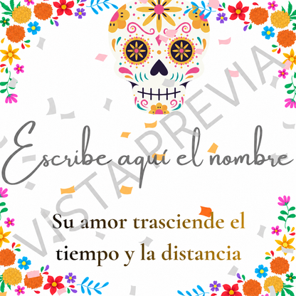 🕯️🧡 Plantillas Editables Dia de Muertos |Canva | 2 Diseños