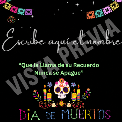 🕯️🧡 Plantillas Editables Dia de Muertos |Canva | 2 Diseños