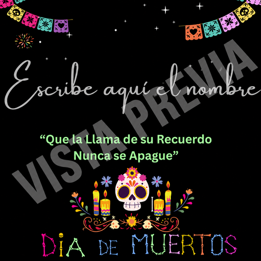 🕯️🧡 Plantillas Editables Dia de Muertos |Canva | 2 Diseños