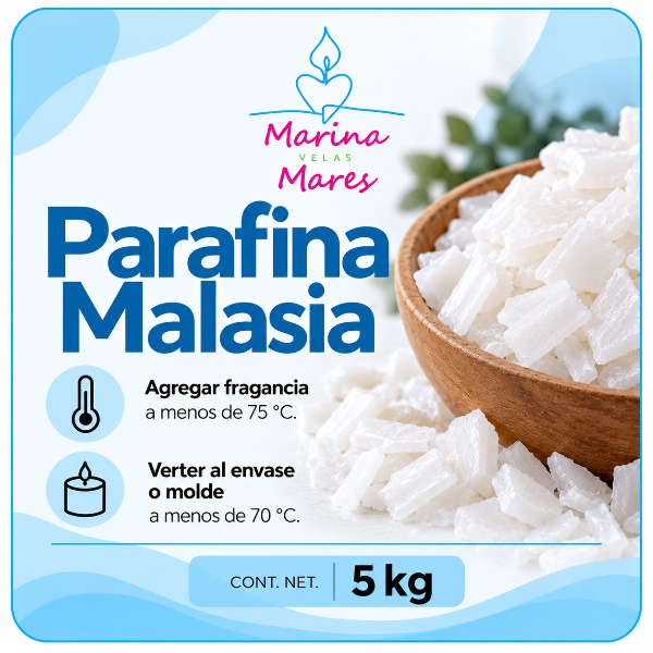 ✨ Parafina Malasia- Alto Punto de Fusión- Ideal para Velas de Molde