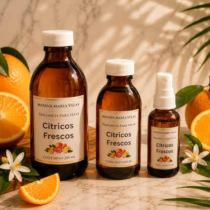 ✨ Fragancia CITRICOS FRESCOS para Velas – Aromas Intensos y Duraderos |  desde $143.00