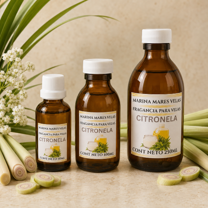 ✨ Fragancia CITRONELA para Velas – Aromas Intensos y Duraderos | desde $119.00
