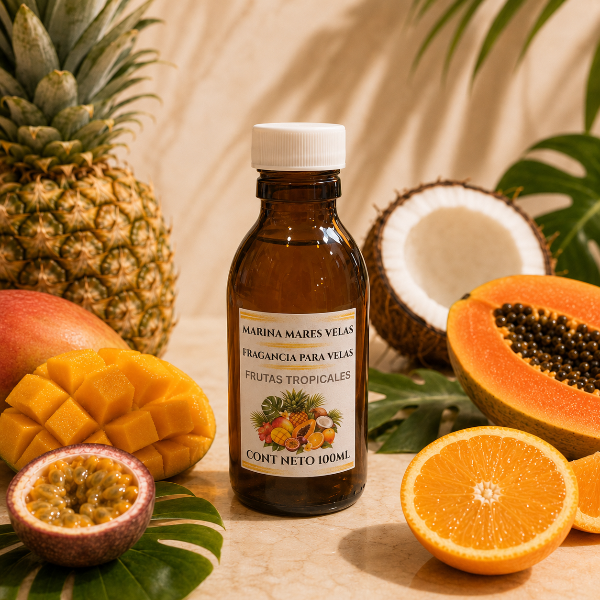 ✨ Fragancia FRUTAS TROPICALES para Velas – Aromas Intensos y Duraderos | desde $109.00