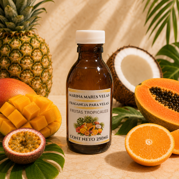 ✨ Fragancia FRUTAS TROPICALES para Velas – Aromas Intensos y Duraderos | desde $109.00