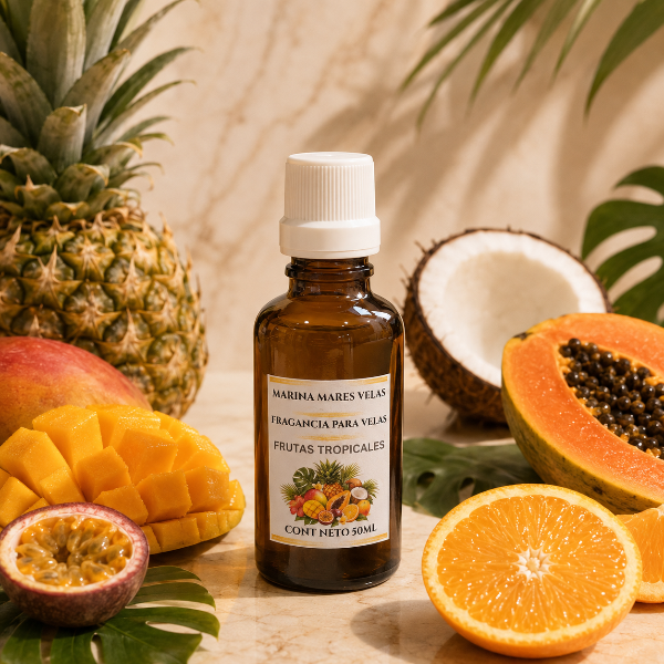 ✨ Fragancia FRUTAS TROPICALES para Velas – Aromas Intensos y Duraderos | desde $109.00