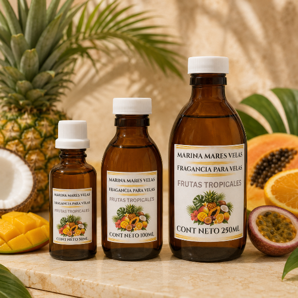 ✨ Fragancia FRUTAS TROPICALES para Velas – Aromas Intensos y Duraderos | desde $109.00