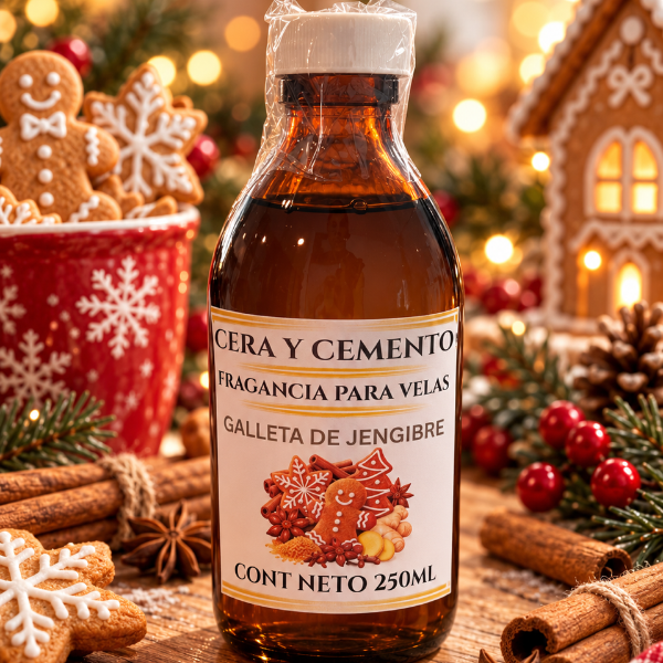 ✨ Fragancia GALLETA DE JENGIBRE  para Velas – Aroma Especial de Navidad