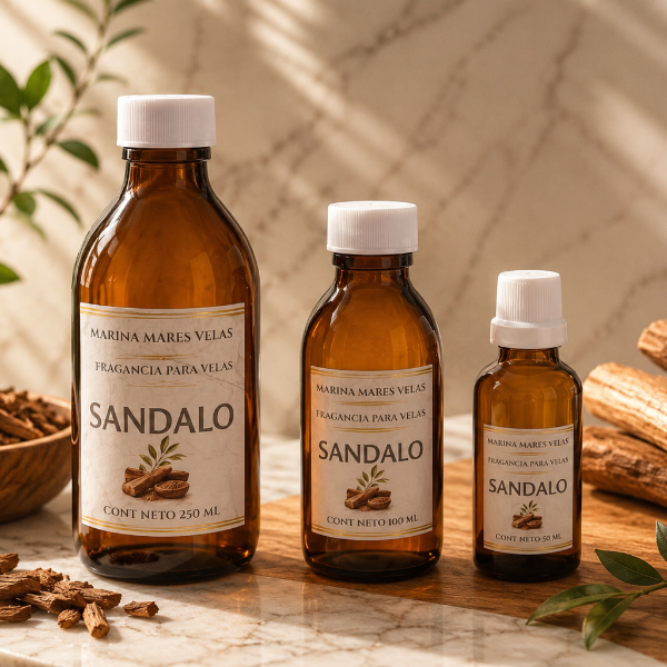 ✨ Fragancia SANDALO para Velas – Aromas Intensos y Duraderos |  desde $146.00