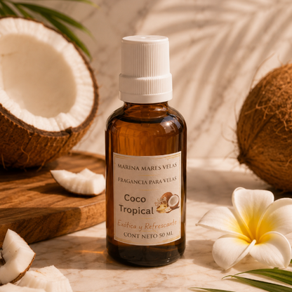 ✨ Fragancia COCO TROPICAL para Velas – Aromas Intensos y Duraderos |  desde $158.00