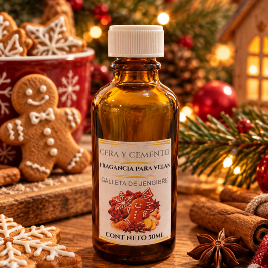 ✨ Fragancia GALLETA DE JENGIBRE  para Velas – Aroma Especial de Navidad