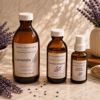 ✨ Fragancia LAVANDA RELAJANTE para Velas – Aromas Intensos y Duraderos |  desde $125.00