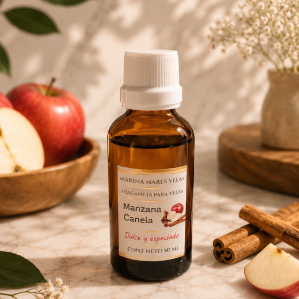 ✨ Fragancia MANZANA CANELA para Velas – Aromas Intensos y Duraderos |  desde $126.00