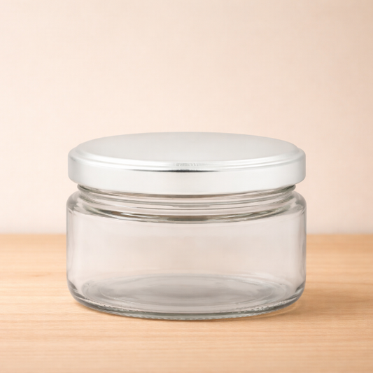 ✨Frasco de Vidrio Jar  170 ml  con Tapa de Aluminio- Ideal para Velas | desde $21 (mayoreo +25 pzas)