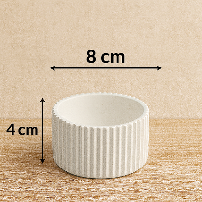 ✨Maceta Rayada Artesanal – 
$8.00 c/u (mayoreo desde 25 pzas)