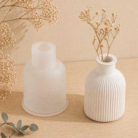 ✨Molde de Silicón Jarron Minimalista – Ideal para Cemento