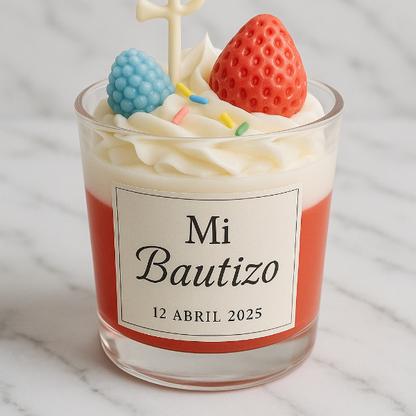✨Malteada de Fresa Bautizo – $84.55 c/u desde 25 pzas